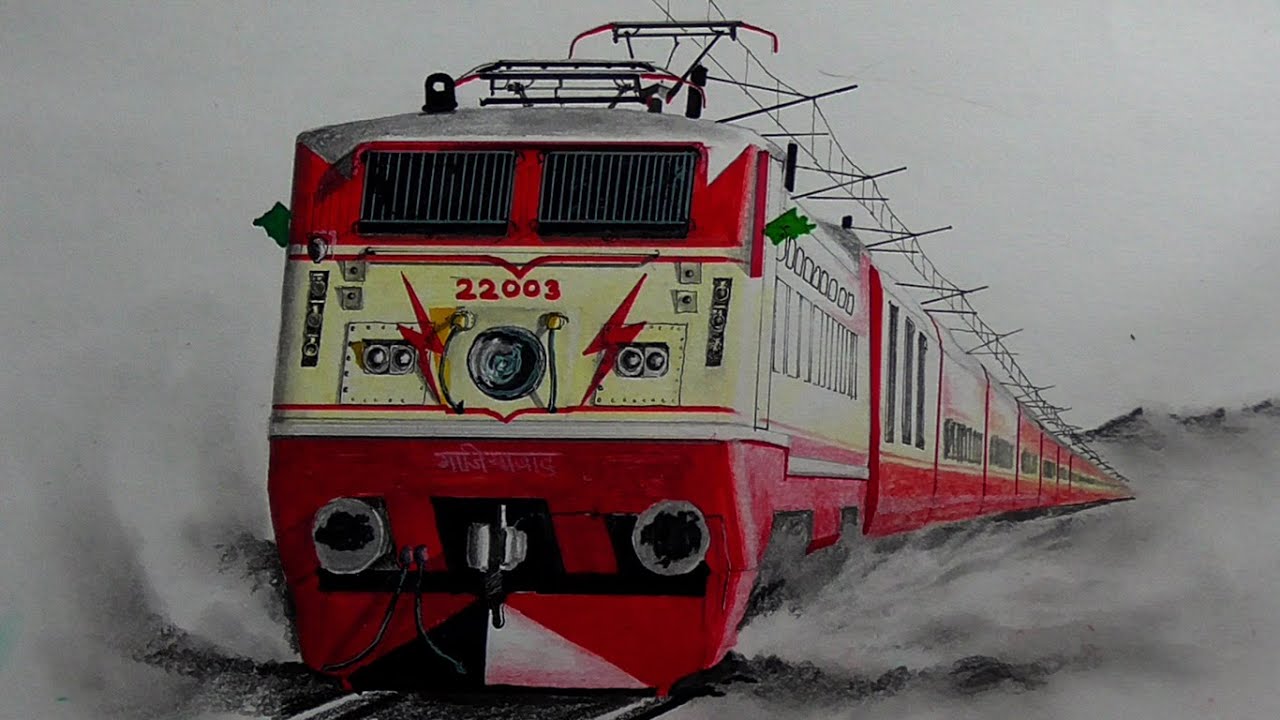 Howrah Rajdhani in 80s with GZB WAP1 22003