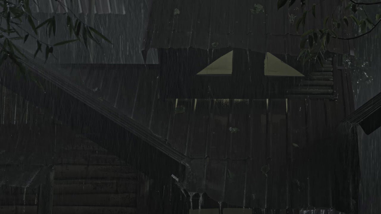 Listening for 3 Minutes & Fall into Deep Sleep | Calming Rain Sounds on a Tin Roof