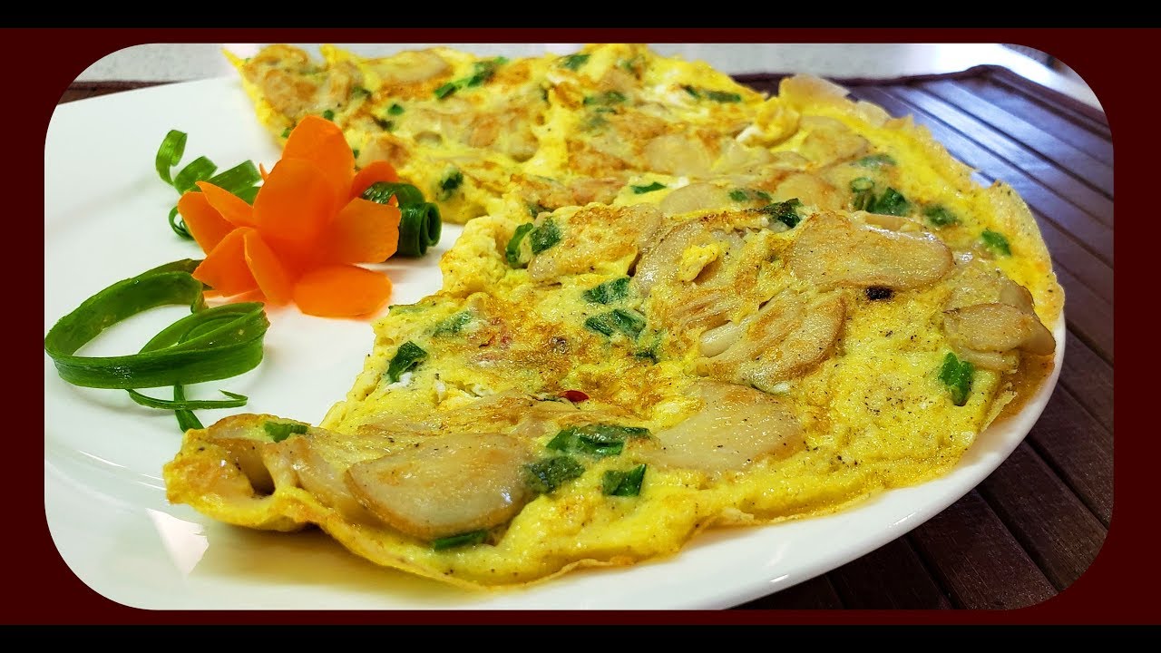 Trứng Chiên Nấm Đùi Gà--Chúc Mừng Ngày Quốc Tế Phụ Nữ 8-3