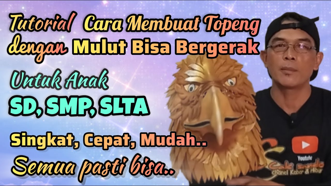Tutorial cara membuat topeng #vidiopendek#caksandos#kabar#hiburan#cosplay#kostumkarnaval#garuda