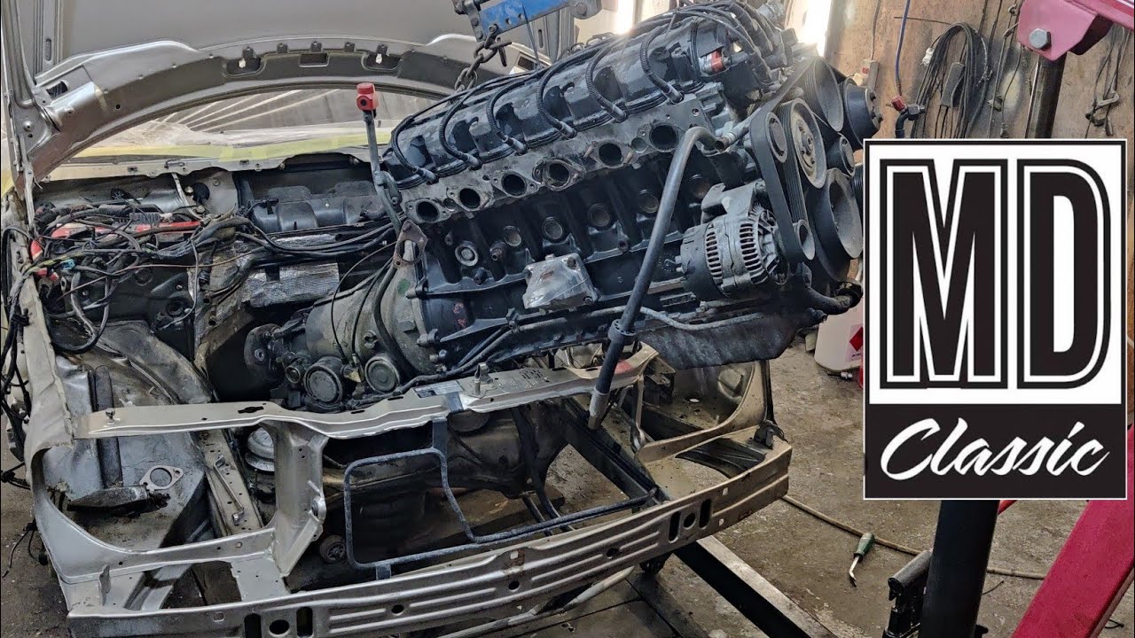 Mercedes 124 300CE renowacja podwozia i komory silnika Część 1