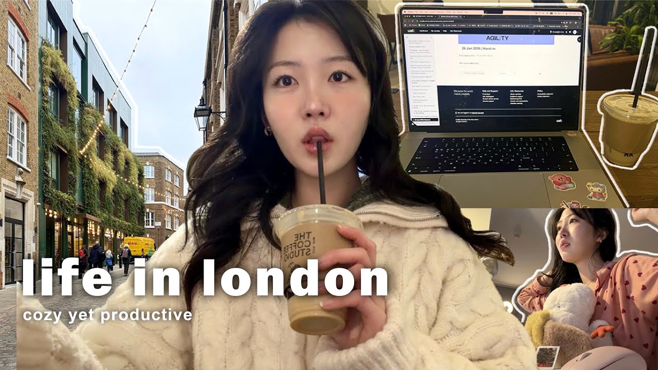 life in london vlog🍜🎄| a little homesick, stranger things, studying, living alone, cozy, productive