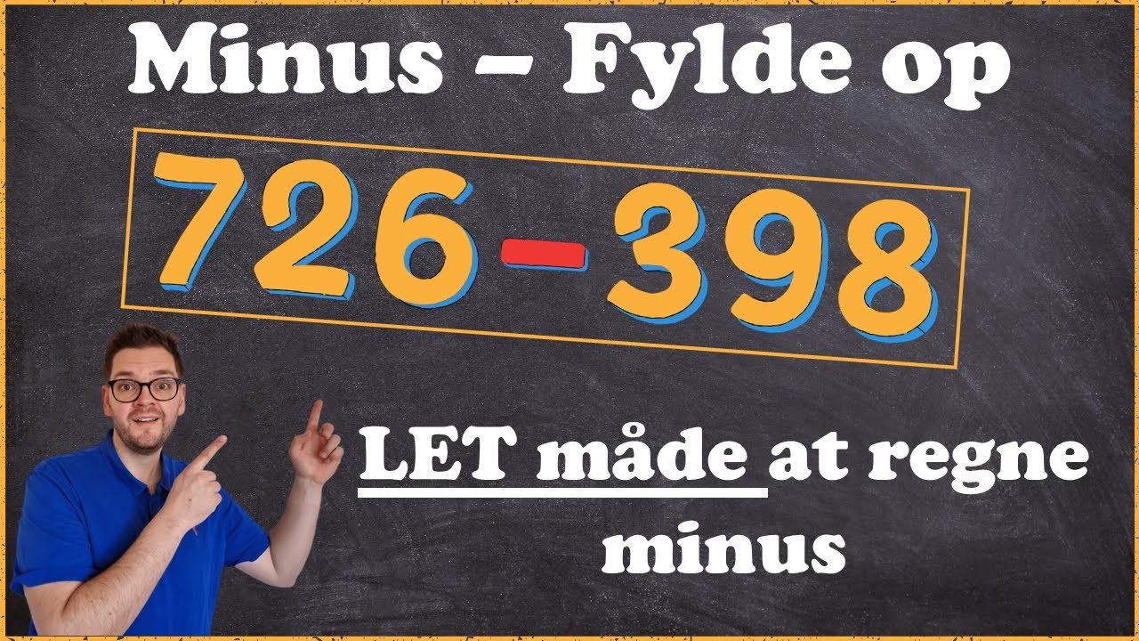 Minus - Den lette metode - MINUS kun ved at bruge PLUS 🙃