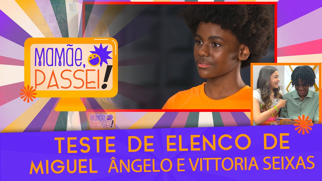 Miguel Ângelo e Vittoria Seixas vêem seus testes de 