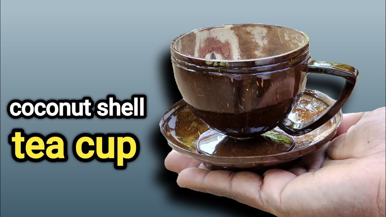 how to make tea cup in coconut shell/karikkanpulli tips/Chiratta craft