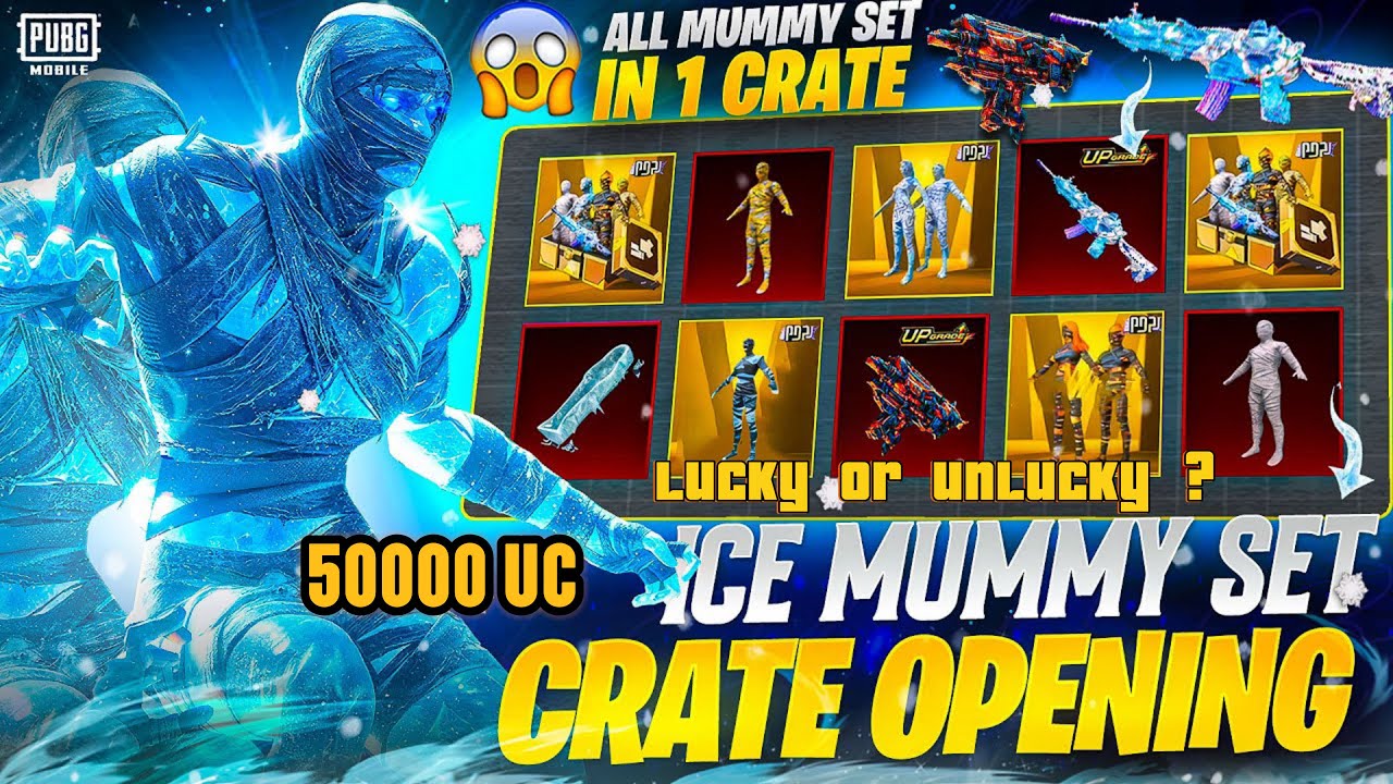 Glacier Mummy Luckiest Crate Opening | Polar Spectrophage Set Crate Opening| Mummy Set 50000 UC