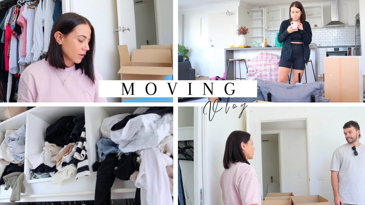 MOVING VLOG // Packing up my apartment and moving into my temporary home