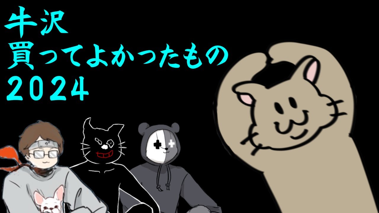 牛沢2024年買ってよかったものランキング！！！！