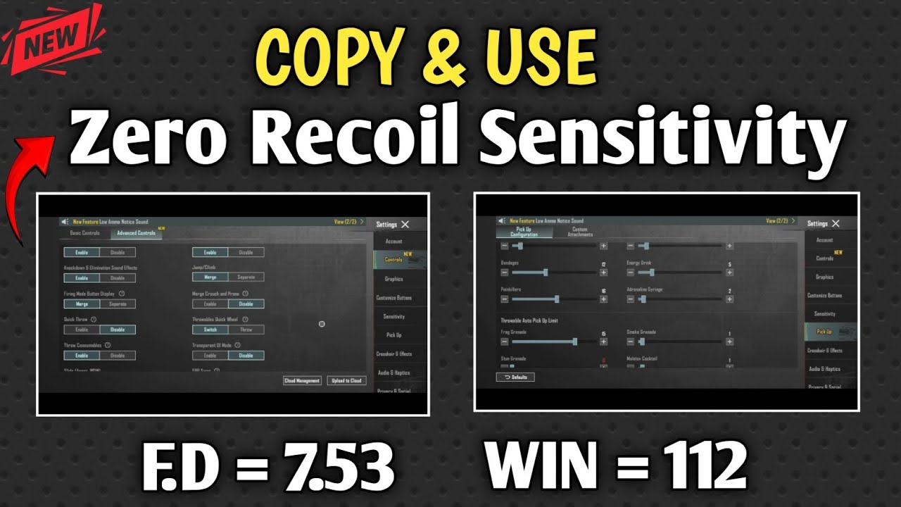 Meri Secret Sensitivity Settings 🔥 | Zero Recoil Laser Spray BGMI 😱 