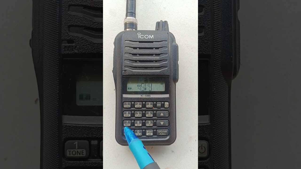 Cara setting kunci tombol HT icom ic v86 lock unlock
