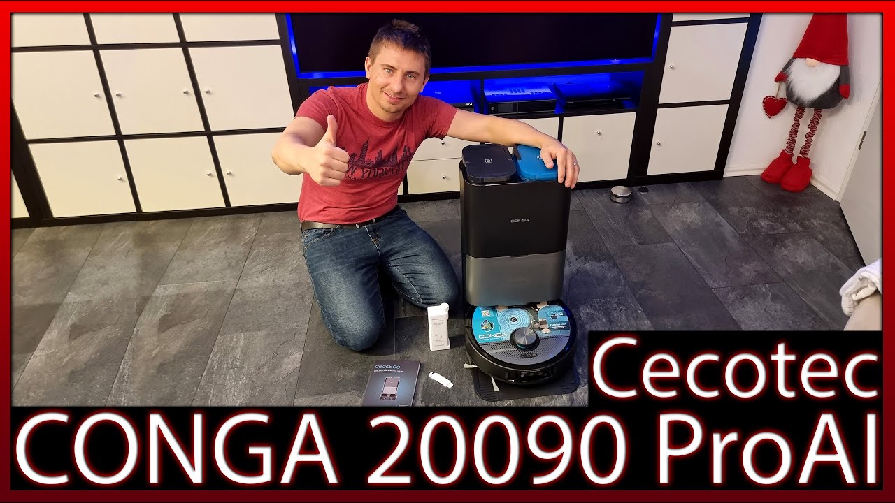 1/3: MEGA Saugroboter Cecotec CONGA 20090 ProAI InfinitySoap Cut&Spa | Unboxing