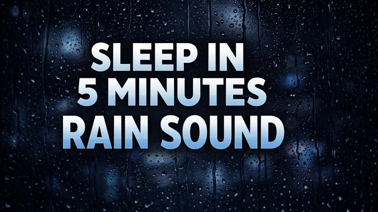 Rain on Car for Deep Sleep| Black Screen | Fall Asleep in 5 Minutes | 8 Hours Rain Sound #rain 