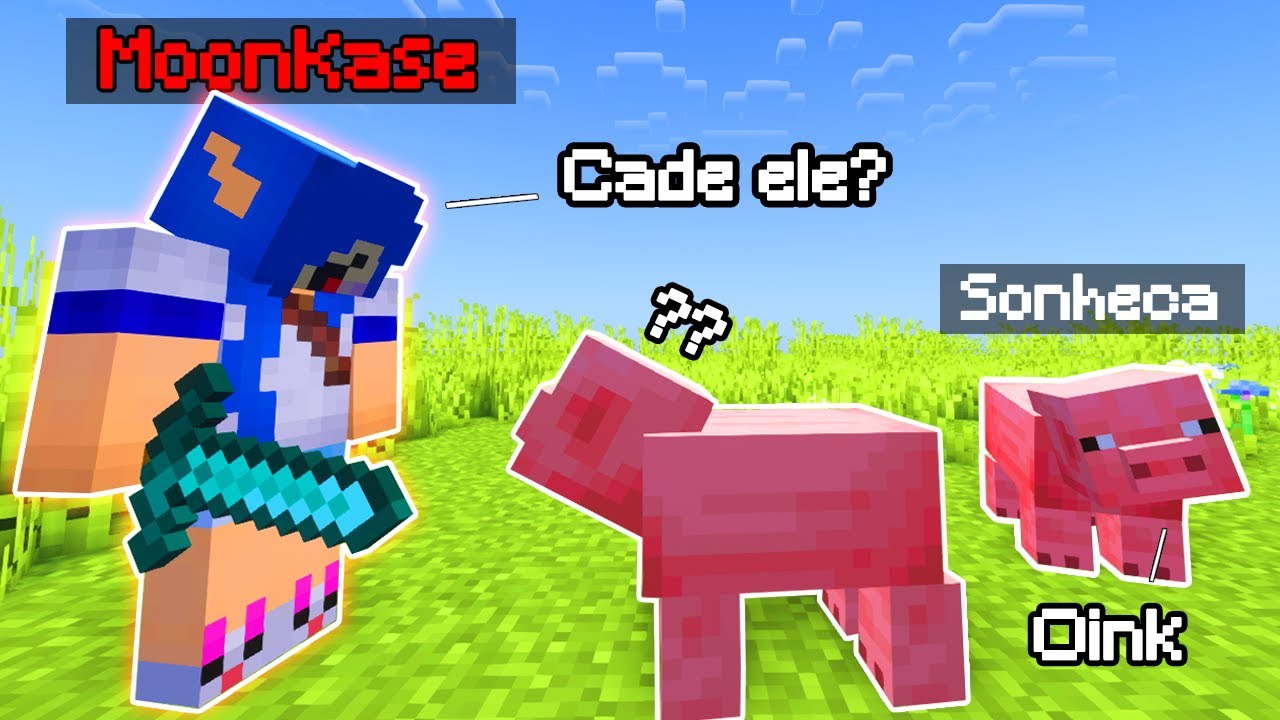 ENGANEI ELA me DISFARÇANDO de MOBS no MInecraft!!!