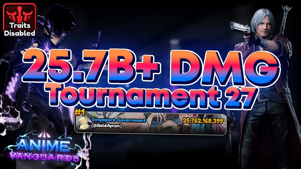 [TRAITLESS] 25.7B+ DMG Initial Strat Tournament #27 | Roblox Anime Vanguards