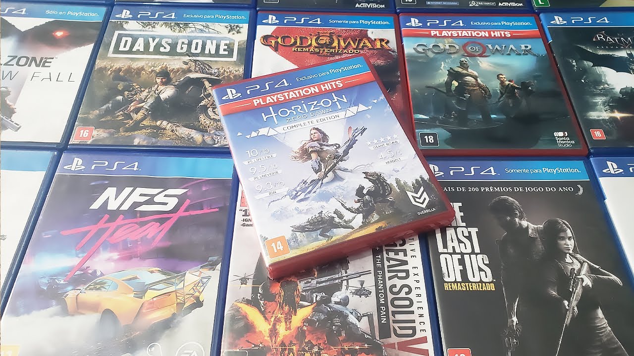 Meus jogos em Midia Fisica de PS4