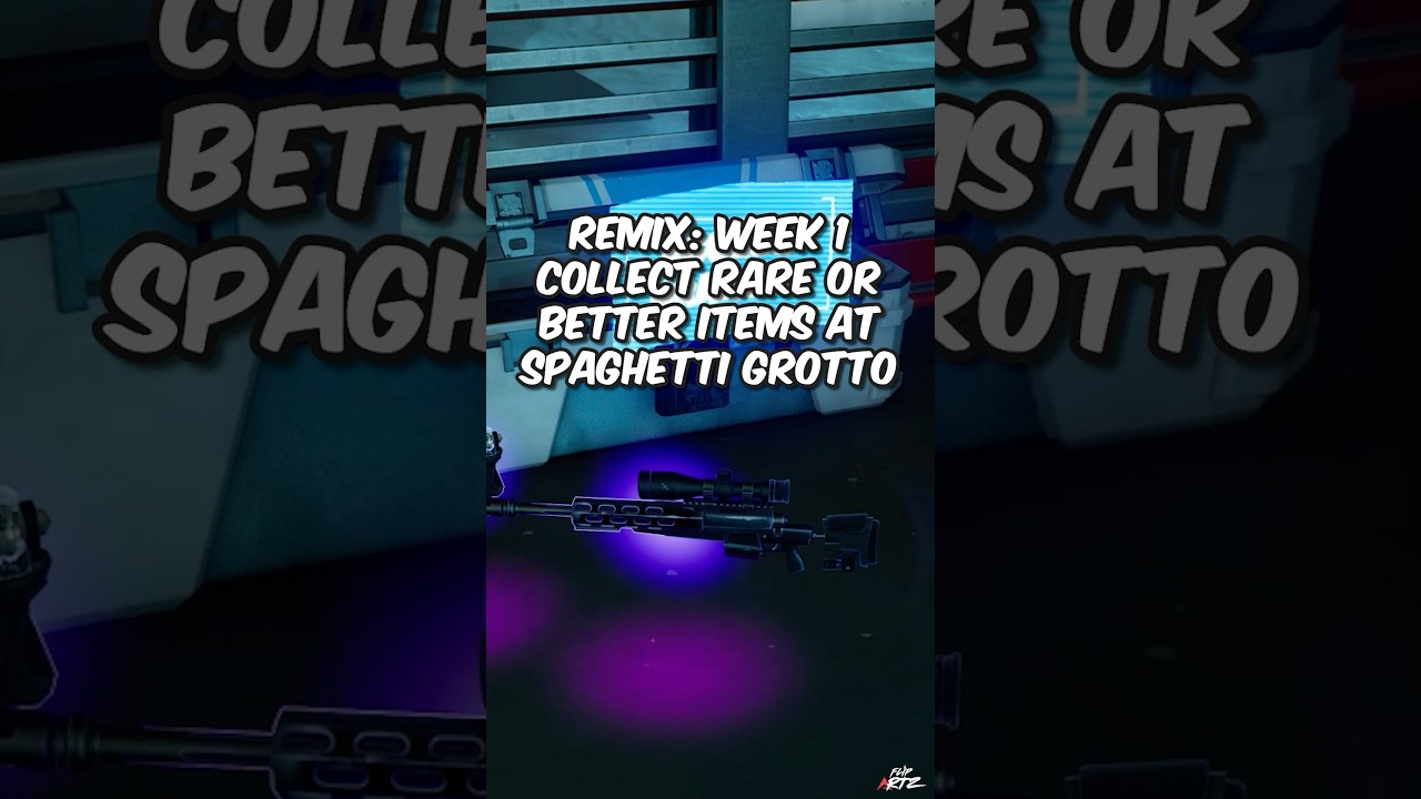 Collect Rare or better items at Spaghetti Grotto (Fortnite Remix Week 1) #fortniteremix #flipartz
