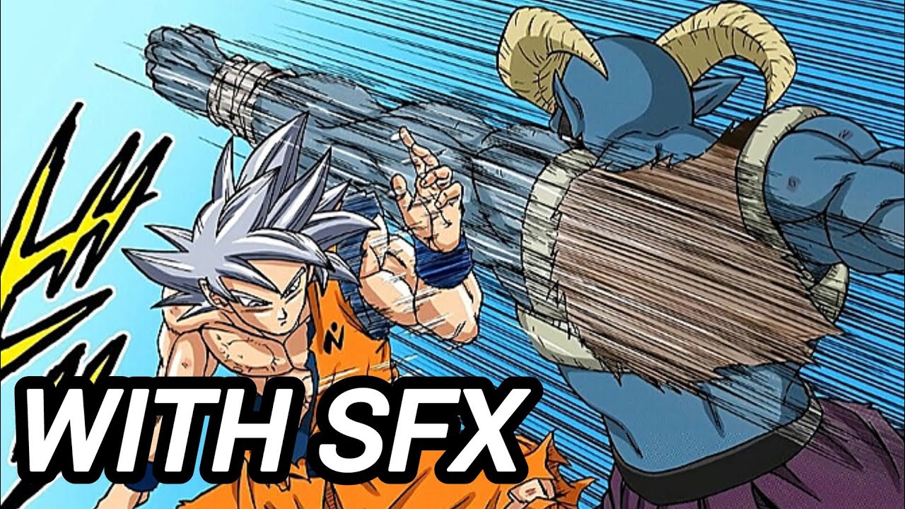 Ultra Instinct Goku vs Moro (Manga) with SFX