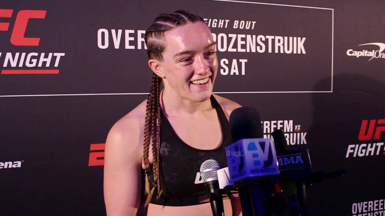UFC DC: Aspenn Ladd On Her Corner's Motivation Between Rounds