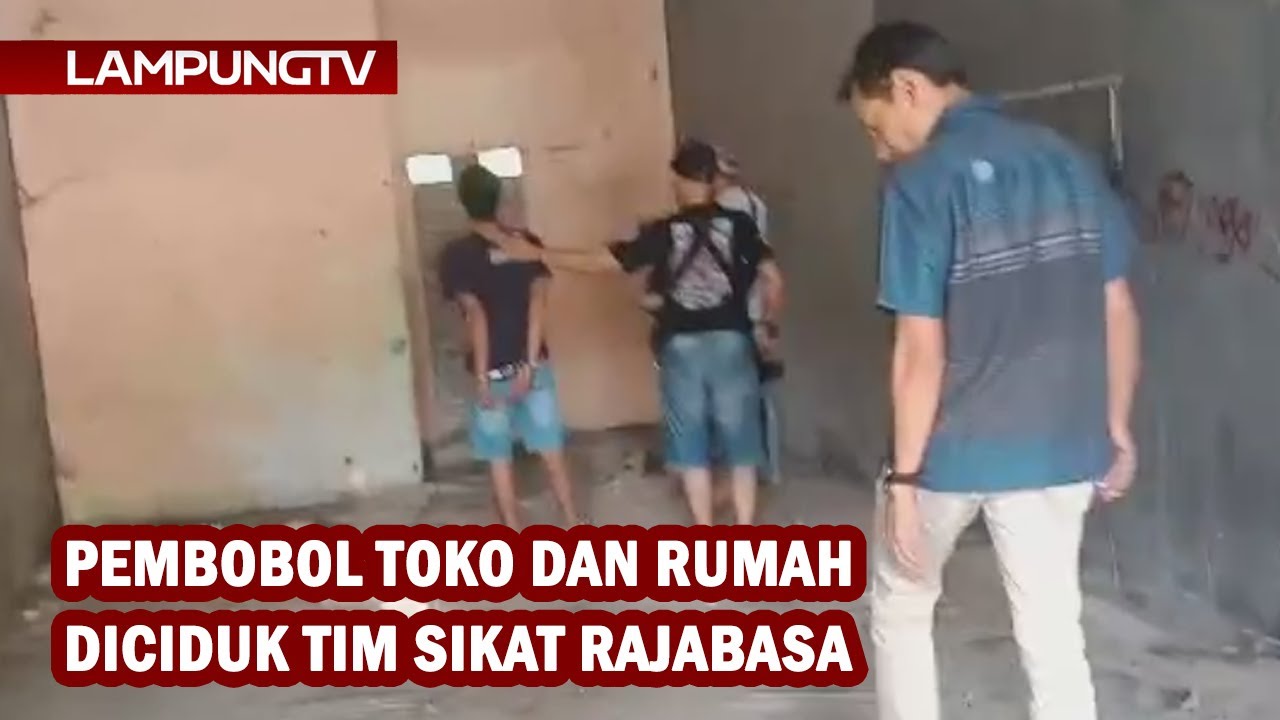 Pembobol Toko dan Rumah Diciduk Tim Khusus Sikat Rajabasa