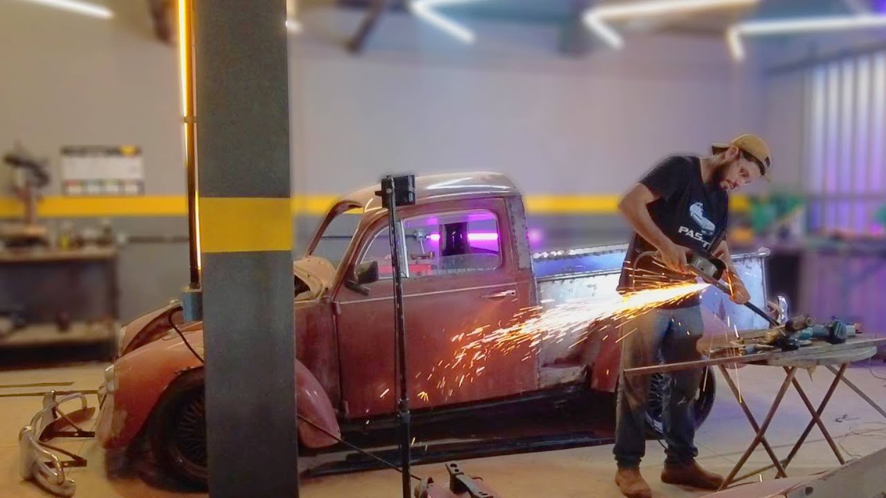 Coloquei para-choques no Fusca Picape Ep7