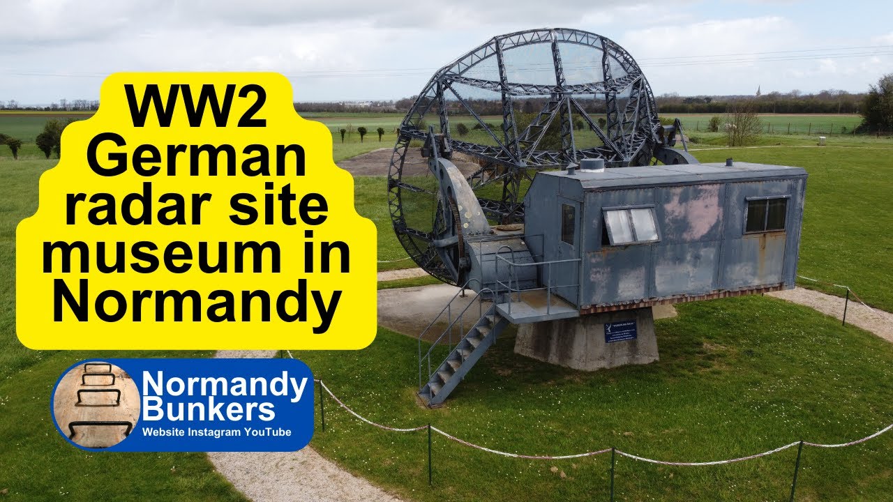 WW2 German radar station and Normandy bunker site museum walkaround