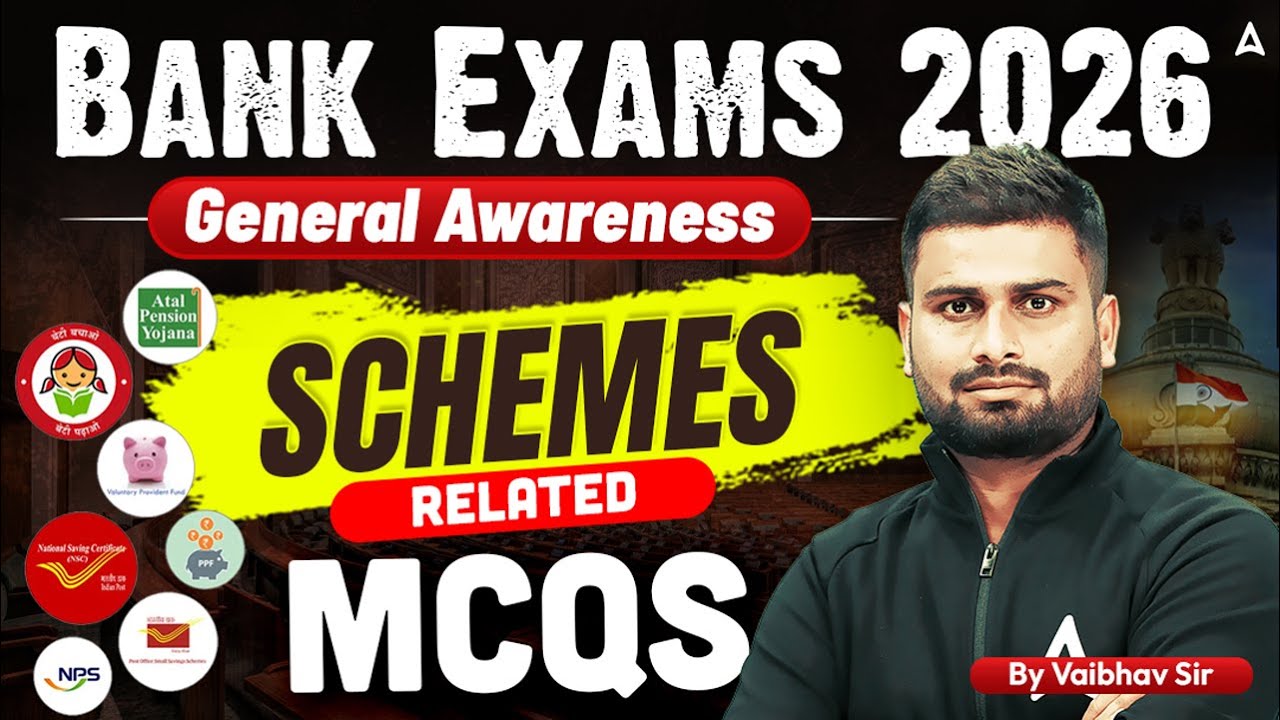 Important Government Schemes for Bank Exams 2026 | General Awareness Revision By Vaibhav Sir