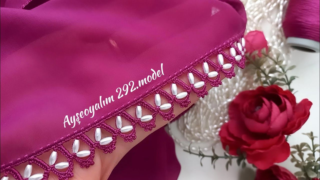 Bayılacaksınız bu oyaya arpa boncuklu toka gibi duran tek sıra tığoyası (@ayseoyalim )292.model