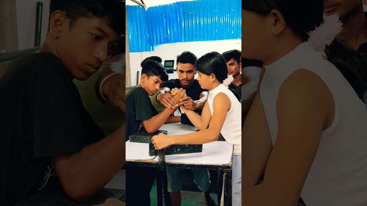 School GIRL is on Fire 🔥⚡🤯 #shorts #viral #armwrestling  #hardwork