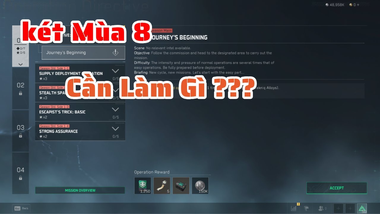 Nhiệm vụ Hộ An Toàn 3x3 mùa 8 delta force