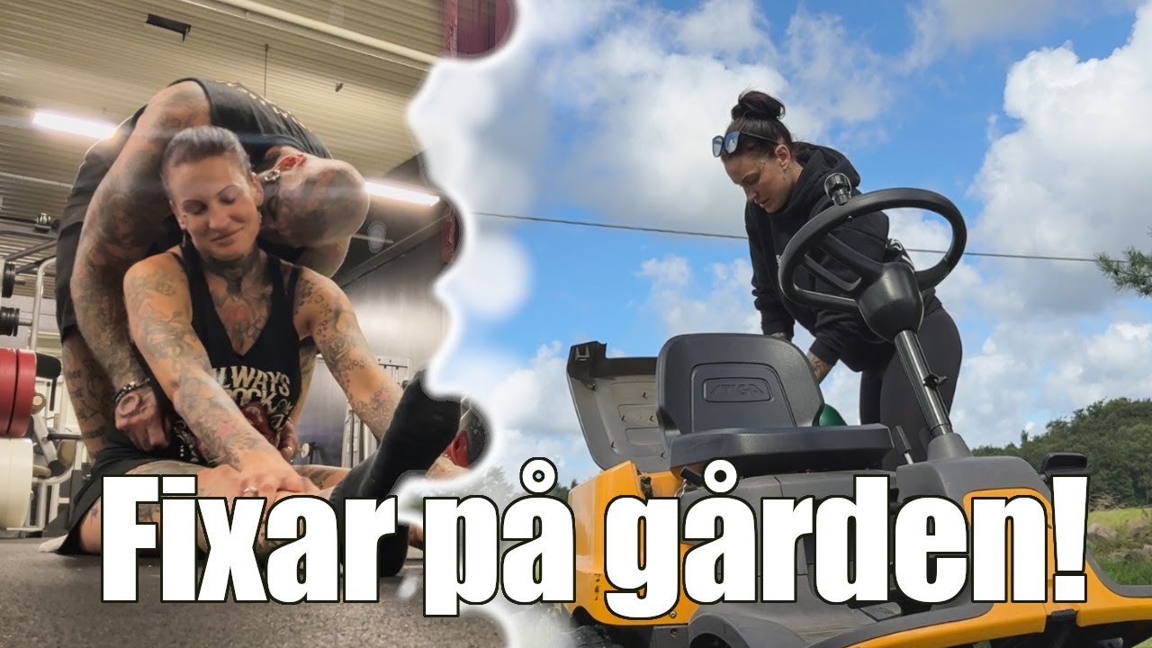 Myser & Fixar p&aring; g&aring;rden || Vlogg
