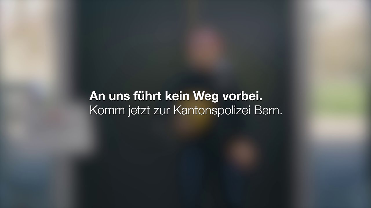 An uns f&uuml;hrt kein Weg vorbei. Komm jetzt zur Kantonspolizei Bern.