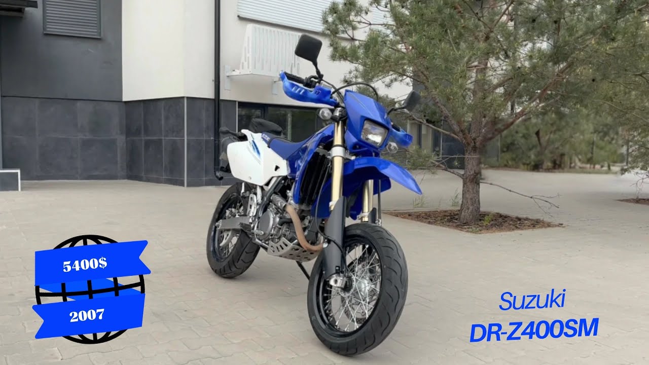 Мотопідбір. Suzuki DR-Z400SM 2007р за 5400$. Культовий та надійний японський мотард старої школи