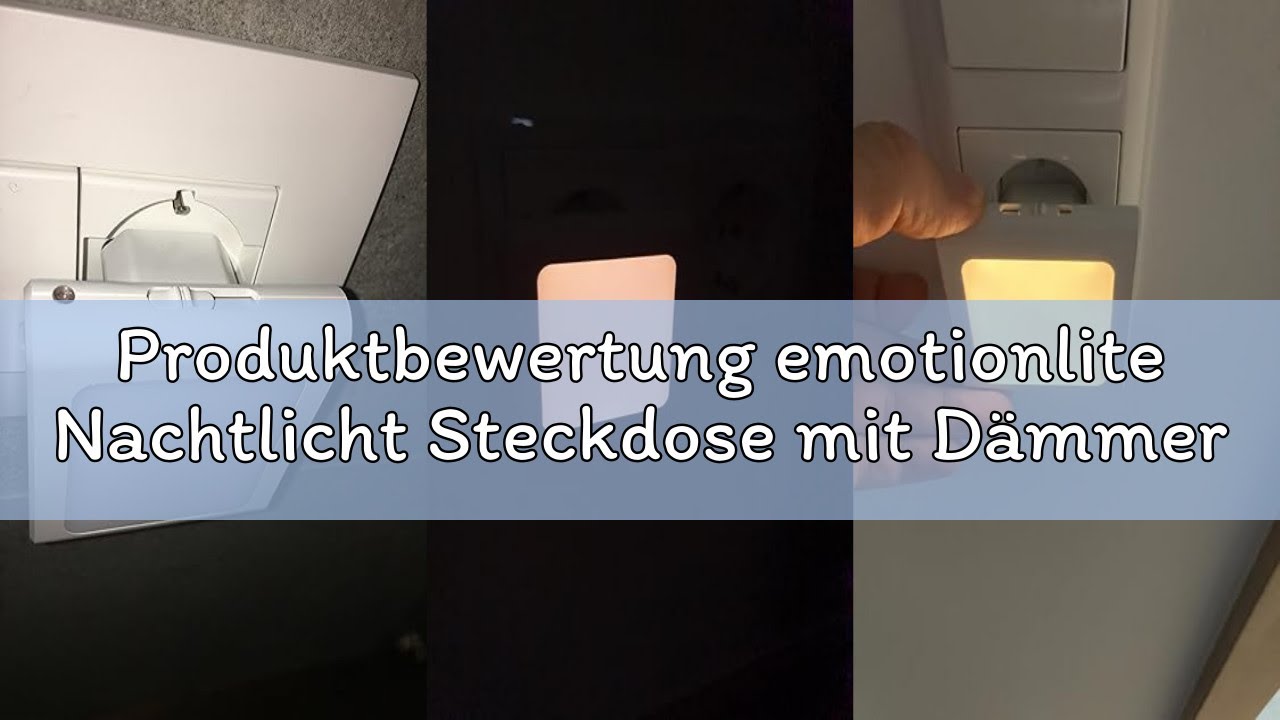 Produktbewertung emotionlite Nachtlicht Steckdose mit Dämmerungssensor, 2 Stück Helligkeit Stufenlos