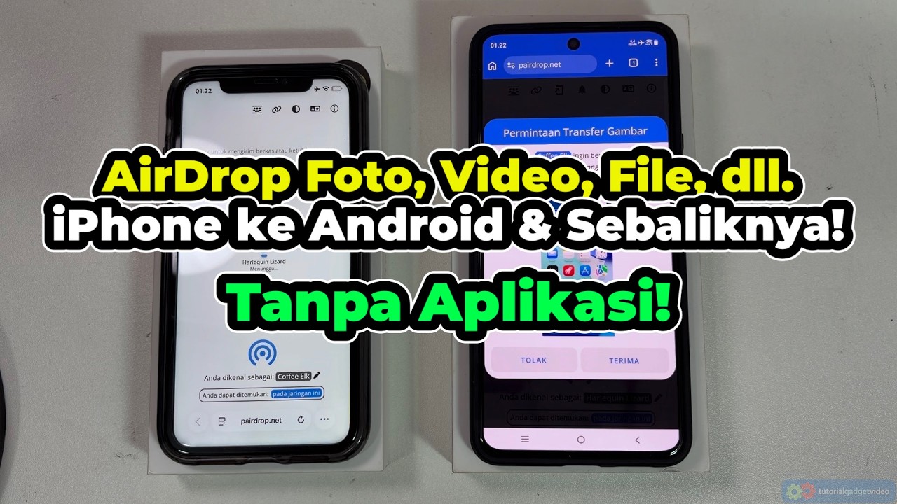Cara AirDrop dari iPhone ke Hp Android dan Sebaliknya (Tanpa Aplikasi) - Kirim Foto, Video, File