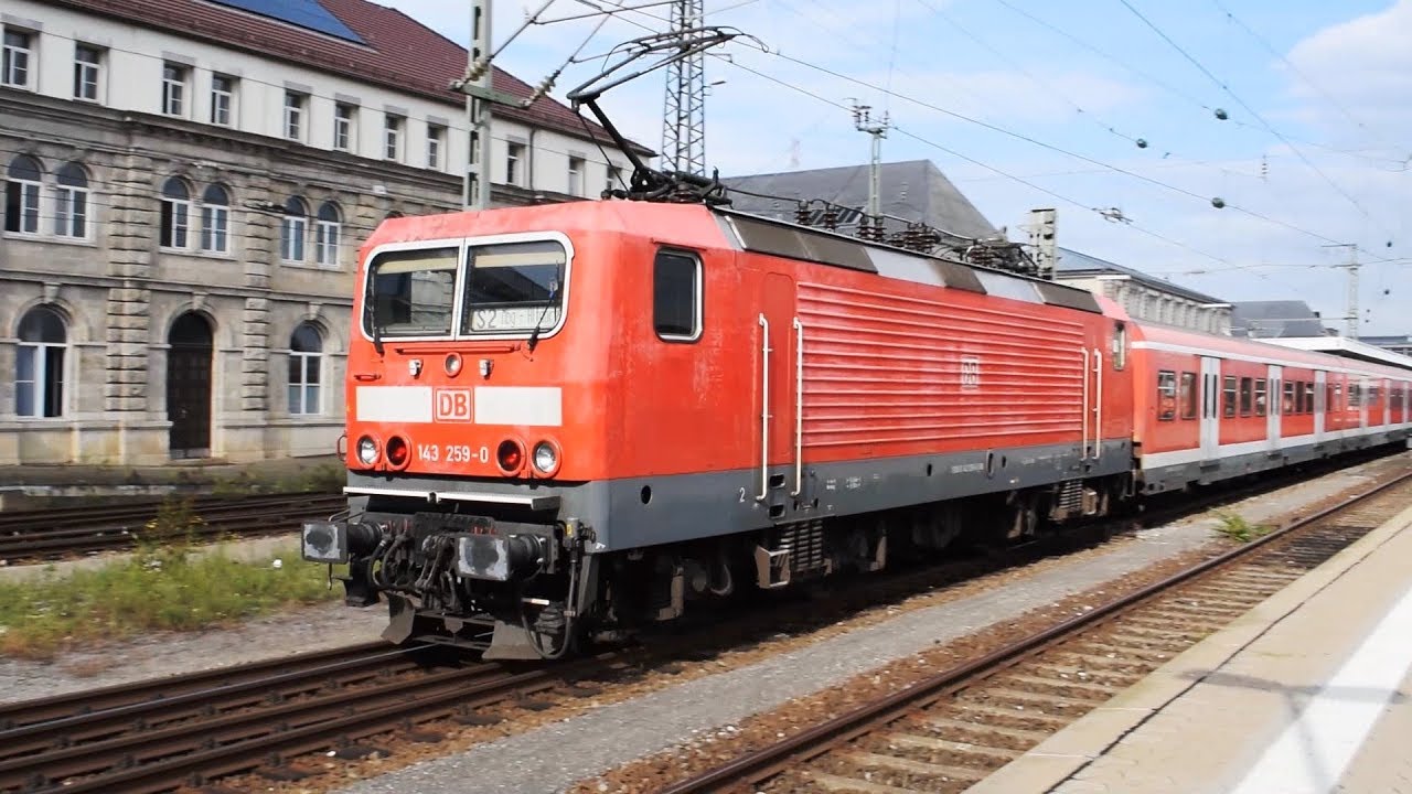 Nürnberg Hbf mit Zügen der S-Bahn Nürnberg (BR 143 + x-Wagen & Talent 2)