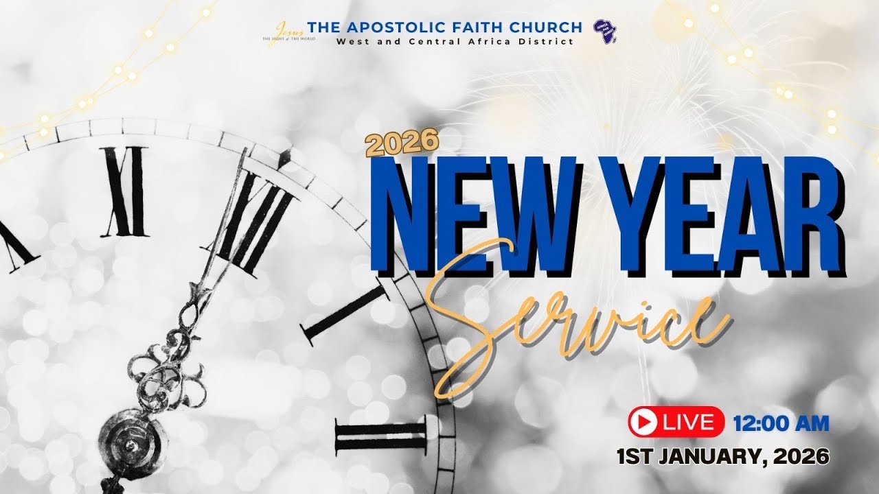 New Year Service . 01 - 01- 2026. Apostolic Faith WECA