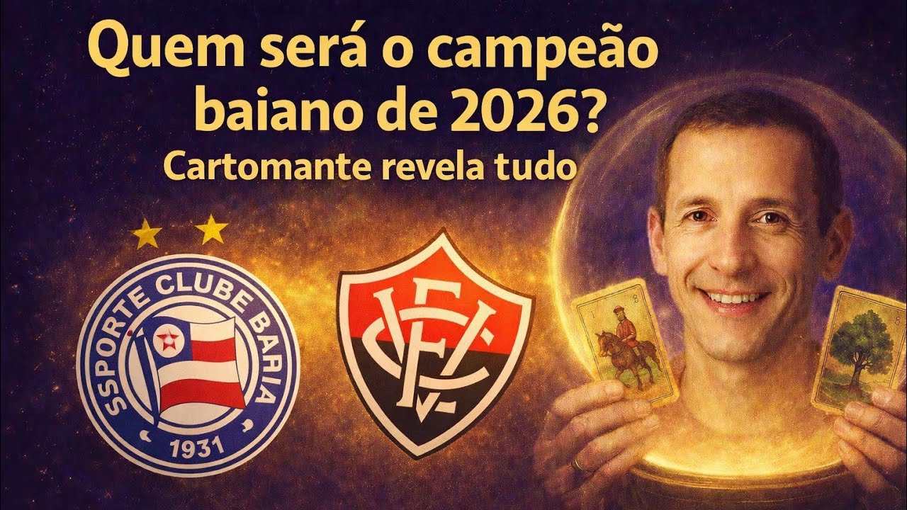 BAHIA OU VITÓRIA: QUEM SERÁ O CAMPEÃO BAIANO DE 2026? CARTOMANTE REVELA TUDO!