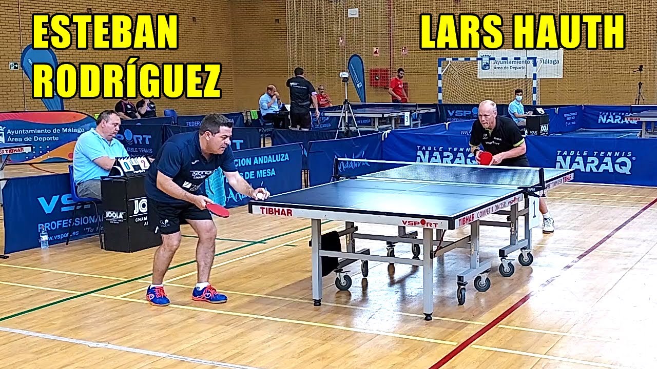 Lars Hauth vs Esteban Rodríguez | FASE FINAL LIGA ANDALUZA VETERANOS TENIS DE MESA, MALAGA 2022