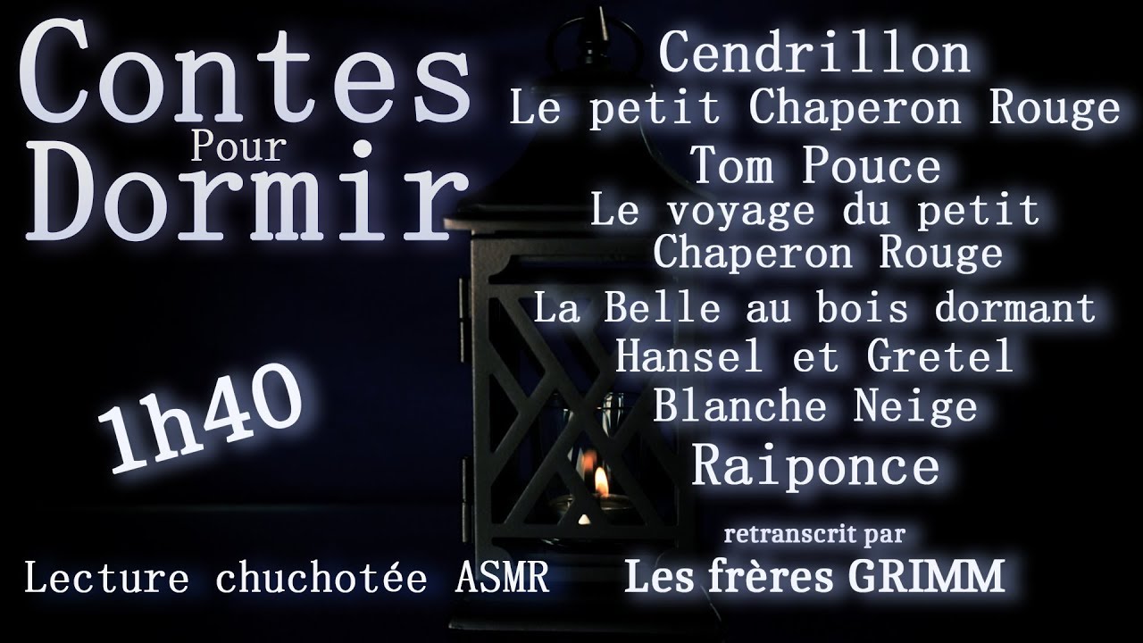 Lecture chuchotée, ASMR, contes pour dormir, les contes des frères Grimm.