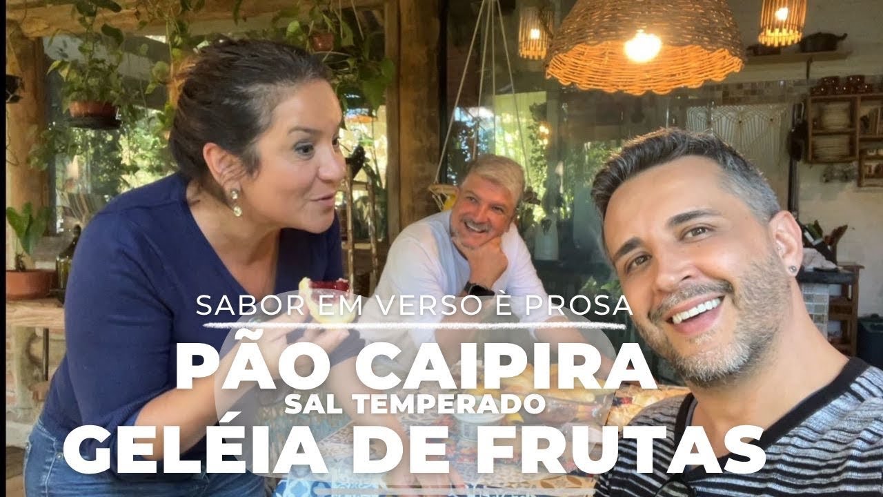 COMIDA NO FOGÃO À LENHA. RECEITA DE PÃOZINHO CAIPIRA, GELEIA DE FRUTAS VERMELHAS E SAL TEMPERADO
