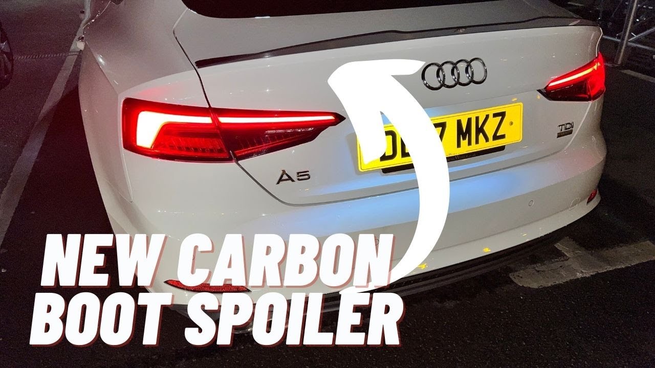 Installing Audi A5 2017 Maxton Designs Carbon Boot Spoiler!
