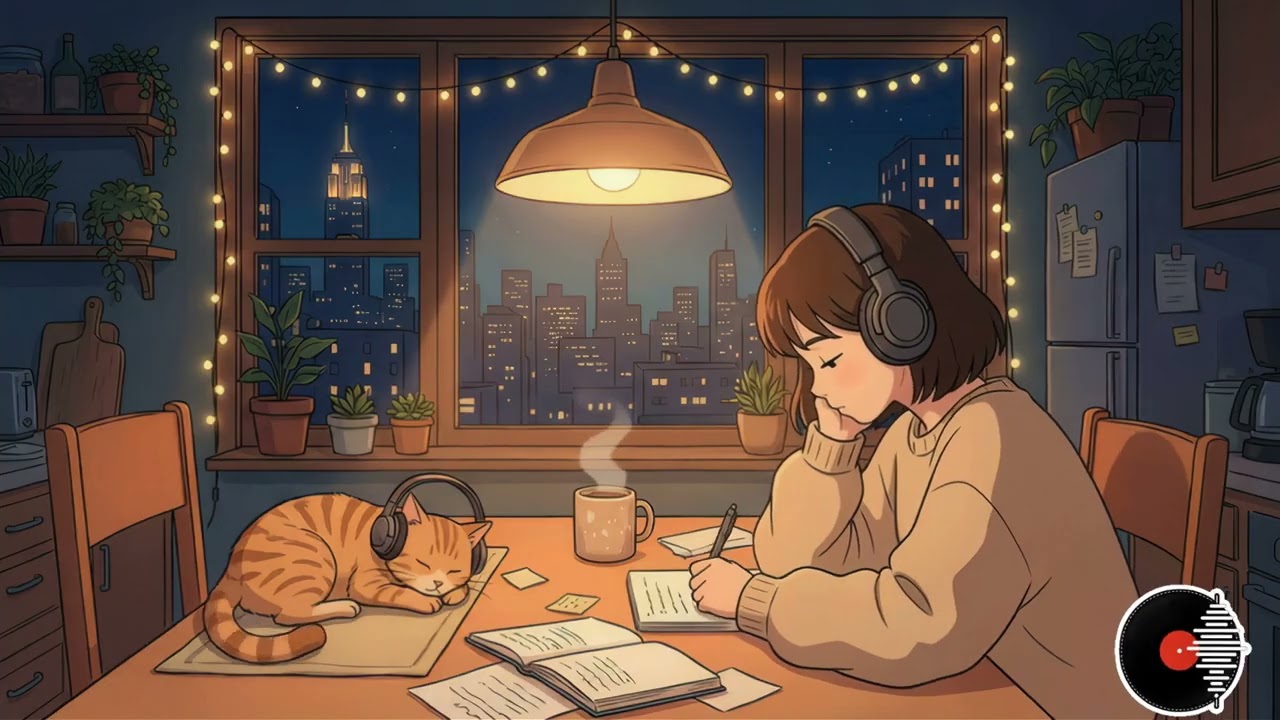 Warm Night Lofi Beats To Study & Relax | 3 Hours