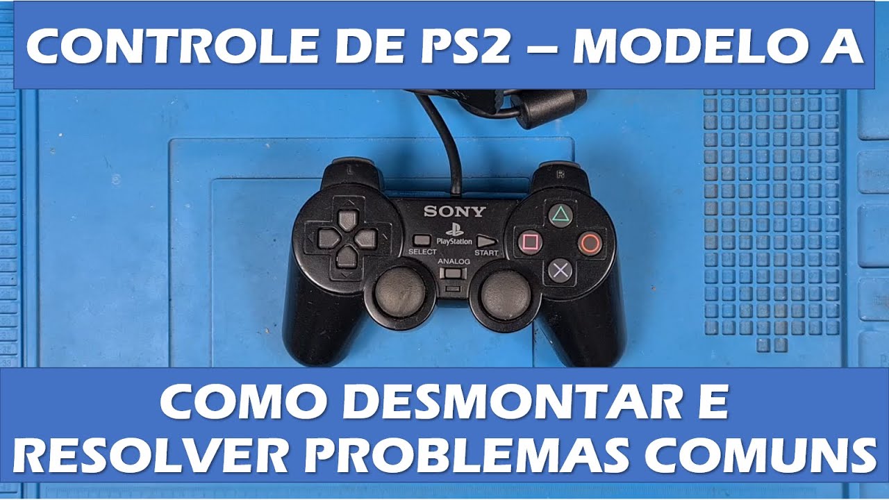 COMO DESMONTAR CONTROLE DE PS2 SÉRIE 