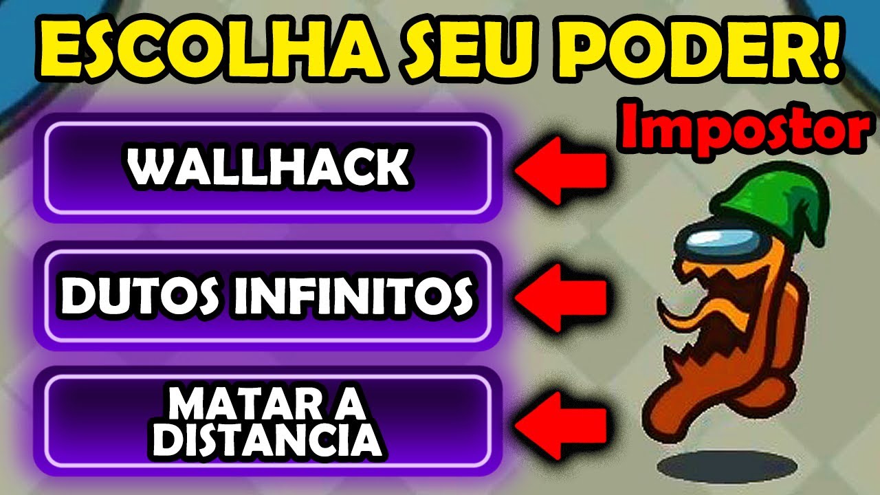 IMPOSTOR pode ESCOLHER SEU SUPER PODER no HIDE N SEEK do AMONG US (Esconde Esconde)
