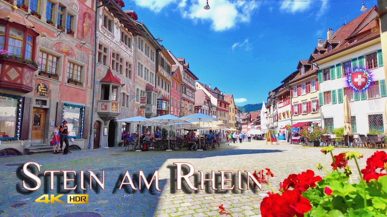 STEIN am RHEIN 🇨🇭 SWITZERLAND ✨ Exploring the BEAUTY of old city / Walking Tour 4K`HDR