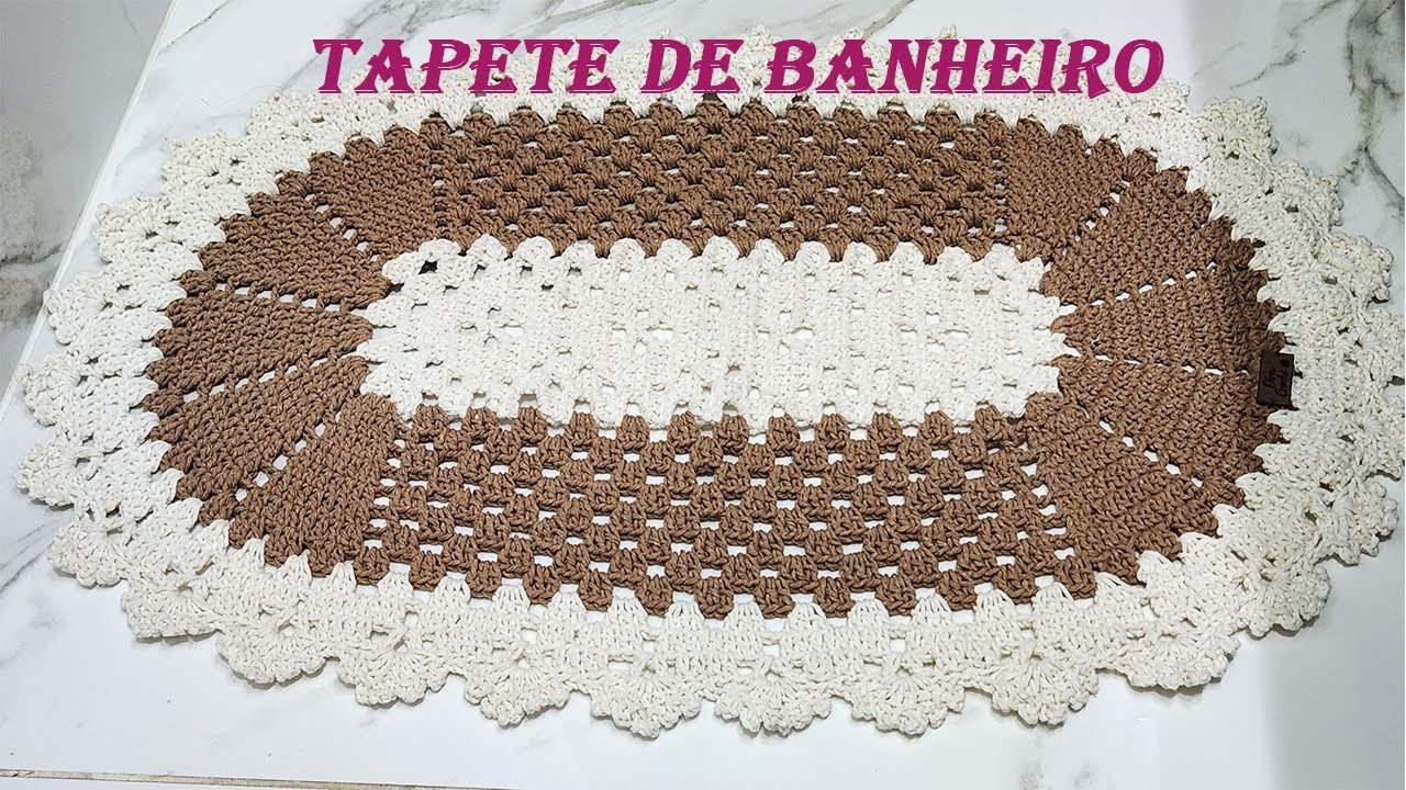 TAPETE DE BANHEIRO- jogo de banheiro Pathy, simples, fácil e econômico -#1 parte