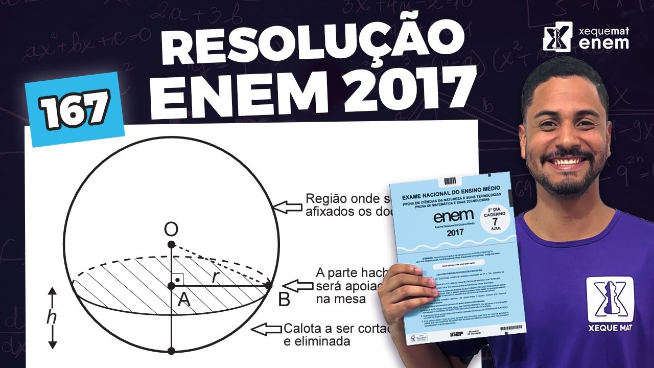 🟣 Questão 167 - Caderno Azul | Geometria Espacial | MATEMÁTICA ENEM 2017