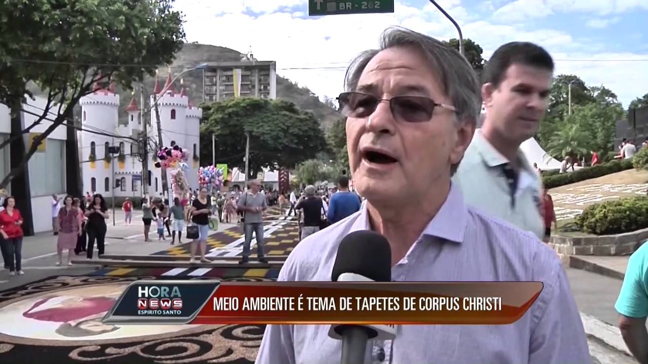 Meio ambiente foi tema dos tapetes de Corpus Christi em Castelo - Record News ES
