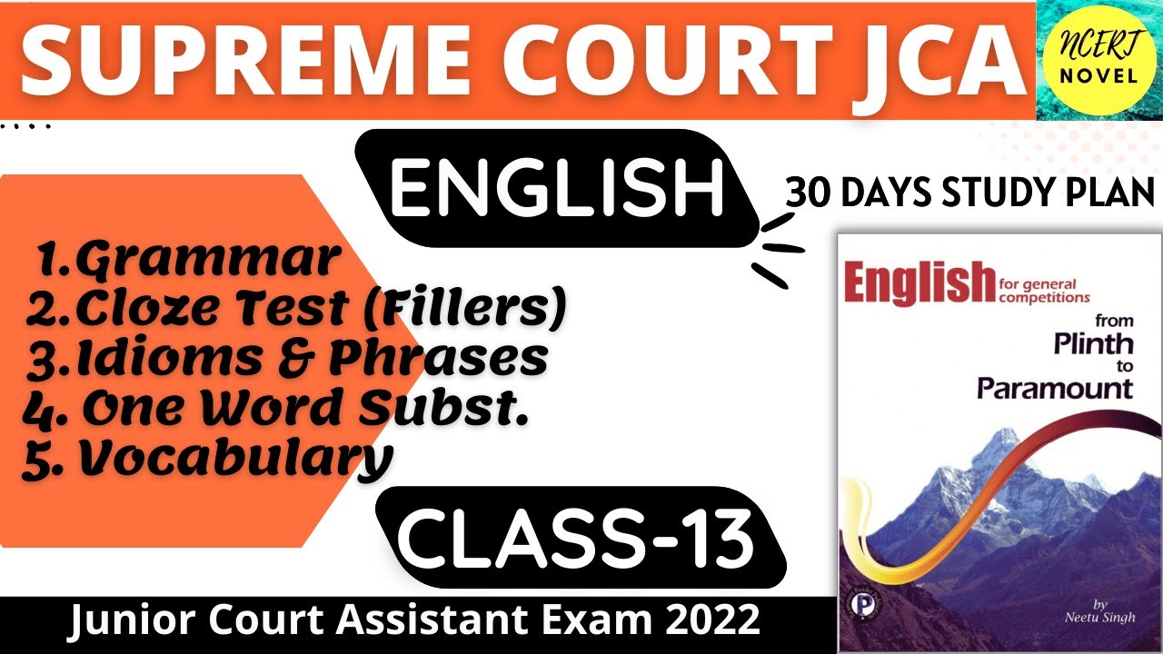 Supreme Court JCA English Classes | Junior Court Assistant English Preparation | SCI JCA English