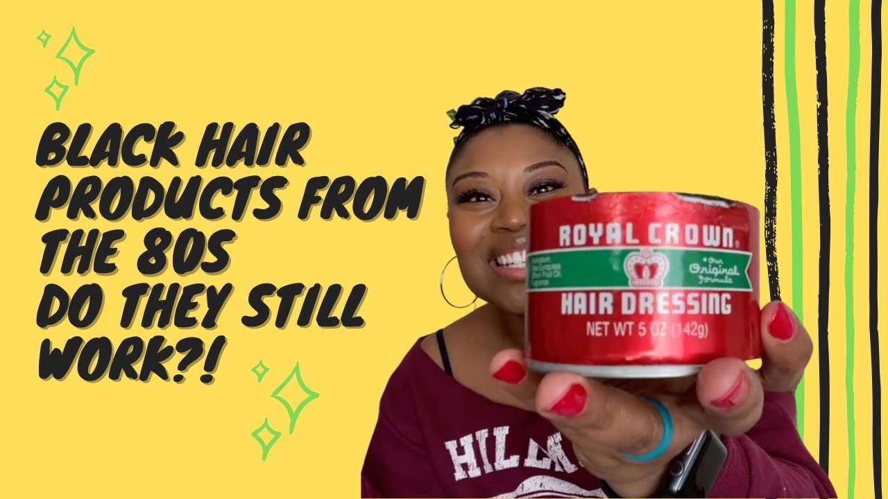 BLACK HAIR PRODUCTS FROM THE 80S! DO THEY STILL WORK?! 🤔😅🤔
